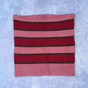 Striped Sparkle Tube Top